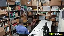Hot Ebony Teen Punish Fucked On Cctv After Shoplifting