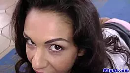 Classy euro teen 18+ sucks old man's cock