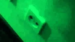 Cute freckled brunette in long socks masturbates to a wild orgasm