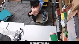 petite latina shoplifter fucks guard?