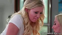 i feel the lusty teen bailey brooke's tongue on my big booty stepmom's pussy, licking her piercing.