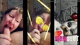 Blonde mature amateur sucks like a young slut