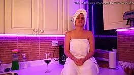 Hot babe has an interview and gets so horny during casting