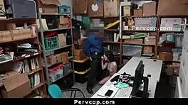 Bratty shoplifter punished by security officer