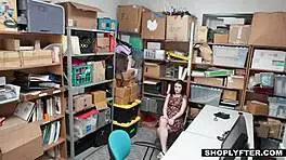 She lets the security guard fuck her after getting caught shoplifting.