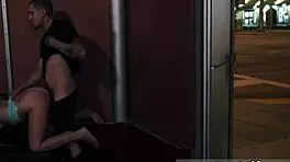 Valerie White, cute blond teen, gets punished in garage domination scene