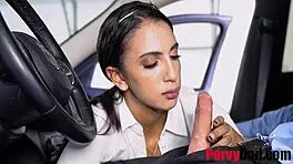 Step Daughter Bribes With Sloppy Blowjob