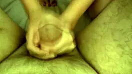 Amateur Brunette Babe Does Handjob With Natural Tits And Cumshot