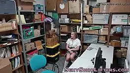 blonde uniformed teen gets caught and facially cummed on