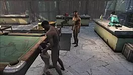 yo, this fo4 pool table party with hentai brunettes is insane! 🔥