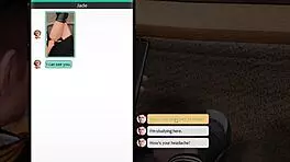 Horny college teen admires teacher's big tits and ass in POV