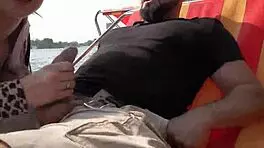 Old Ugly German Feels Passion Fucking Young Teen Outdoors In Doggy