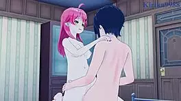 sakura miko and akai haato intense sex - hololive vtuber hentai oh wow