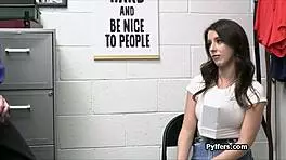 Security Officer Catches Big Tits