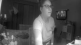 Slutty teen 18+ skips homework to masturbate to porn hidden cam.