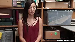 Stripped Jade Amber Performs Blowjob On LP Officer's Big Cock At Work!