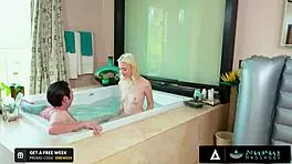 Chloe Cherry Gets Nasty Fucked by Her Boss During Oiled Nuru Massage in the Shower to Keep Her Job.