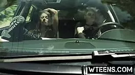 lovely blonde teen's scary sex joyride