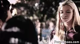 smalltits stepteen seduces her sapphic stepmommy for lesbian fun