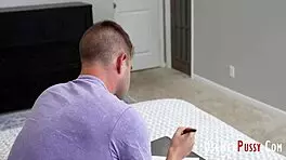 Redhead Tutor Freed And Used By Student!