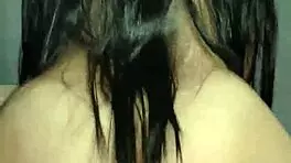 Cowgirl with long hair and big ass rides a dick until creampie?