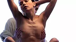 bold seduction of little virgin teen by oiled milf