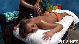 Teen Receives Oiled Full Body Massage With Blowjob And Wet Pussy