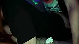 Real party girl takes multiple creampies in her juicy shaved hole