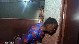 The old comedy man went and fucked his wife in the bathroom while her husband is in bed in the same room.