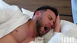 bachelor party aftermath with seth gamble and bella rolland blowing big cocks