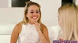 Les Teens Cum In Threeway With Blonde Milf Oral Girl On Girl Masturbation Orgasm