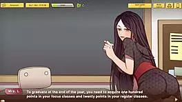 milf teacher shows panties in upskirt scene!