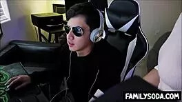 gamer stepbro bangs stepsis with taboo teen 18+ blowjob group creampie hardcore pov