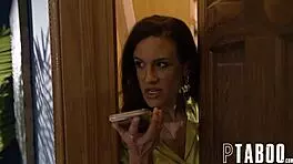 Stepmoms Use Tongues on Teens in Taboo POV