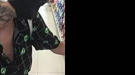 Milly Laszy Walks with Vibrator in Shopping Mall