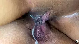 uhh, me n my girl doin clit to clit tribbing... so creamy, we cum hard!