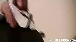 Petite mackenzie toying in tight stockings, so cute!