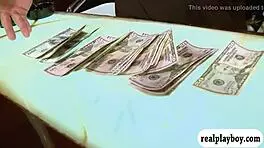 two brunettes suck and fuck for cash.