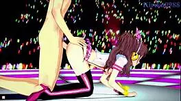 naoto shirogane and rise kujikawa and yu narukami intense sex - persona 4 hentai