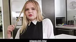 I’m Obsessed with My Tiny Blonde Step Sister Coco Lovelock Fucking Me