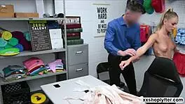 Emma sucks monster cock on knees, then bent over doggystyle.