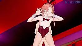 Mikamo neru bunny girl ver and uzawa reisa intense sex - blue archive hentai