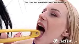 Hey, wanna watch kinky lesbians getting wild with a strap-on in a hot session?