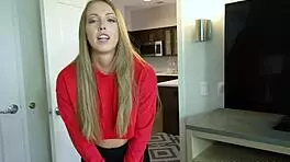 Stepsis Getting Her Stepbros Man Meat Deep Into Her Mouth And Gives Him A Hot Blowjob