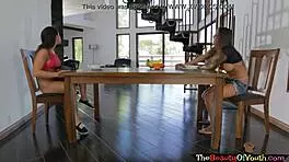 Lesbian Teen Babes Devouring Pussy with Intense Oral Action