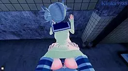 himiko toga and ochako uraraka intense lesbian sex 😍