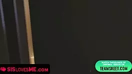 Layla London Helps Stepbro Cum After Bathing with Blowjob