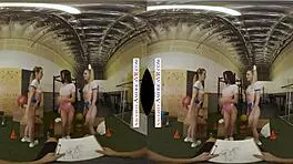 Aiden Ashley, Jazmin Luv, And Lily Larimar Surprise Personal Trainer With Blowjobs