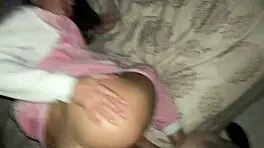 Step Sister Gets Her First Anal Fuck And Creampie In Ass!