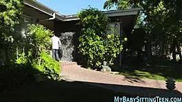 Babysitter's Handjob and Fingering Lead to Cumshot